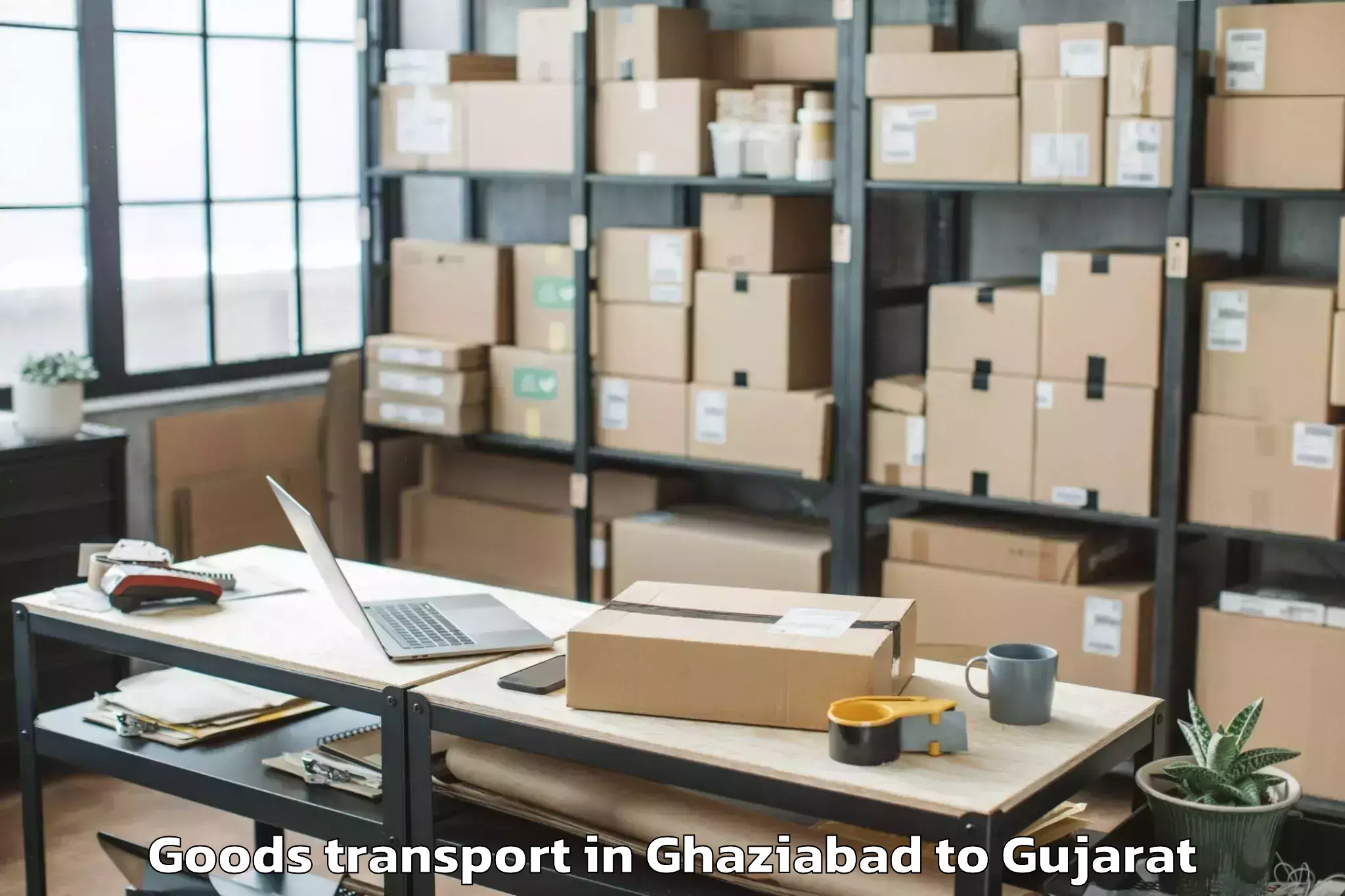 Professional Ghaziabad to Changa Goods Transport